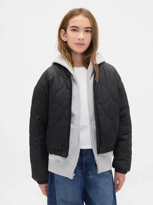 Chaqueta acolchada ligera reciclada para niños