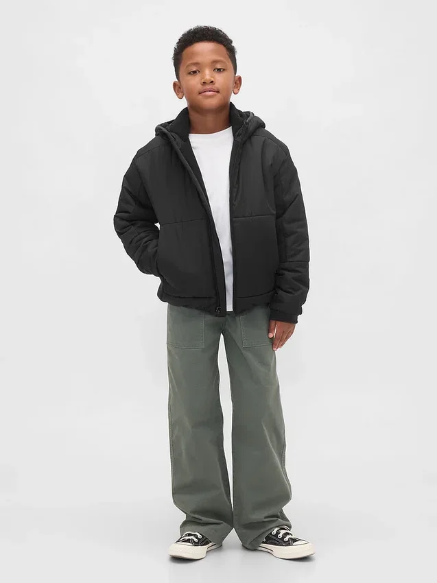 Chaqueta acolchada reciclada para niños