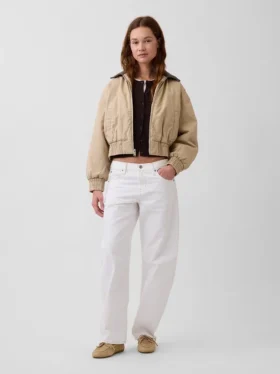 Chaqueta bomber de corte oversize