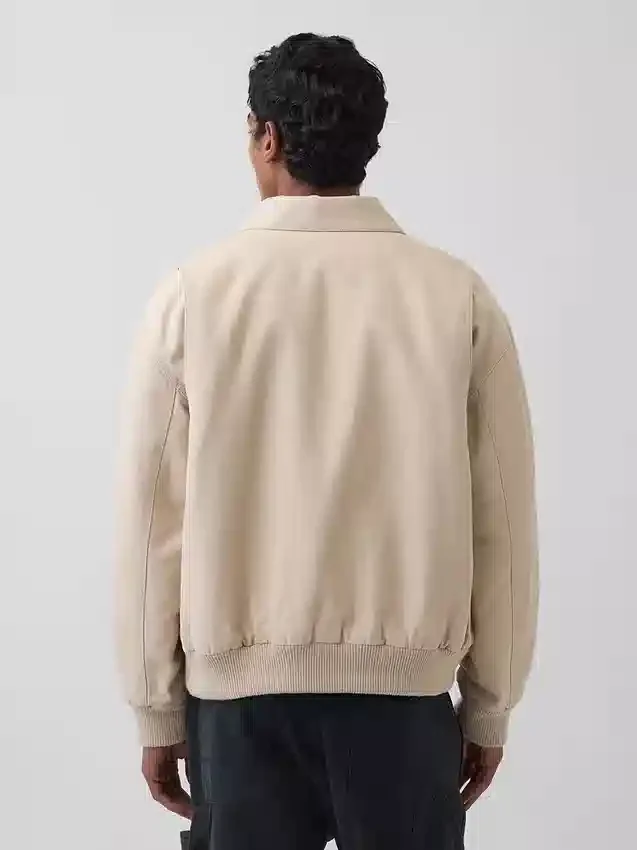 Chaqueta bomber de lona