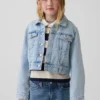 Chaqueta corta de mezclilla para niños