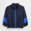 Chaqueta cortavientos reciclada con bloques de color para bebés y niños pequeños