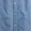 Chaqueta cuadrada de cambray