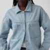 Chaqueta de camisa de mezclilla oversize