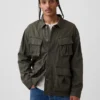 Chaqueta de campo de corte holgado