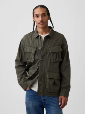 Chaqueta de campo de corte holgado