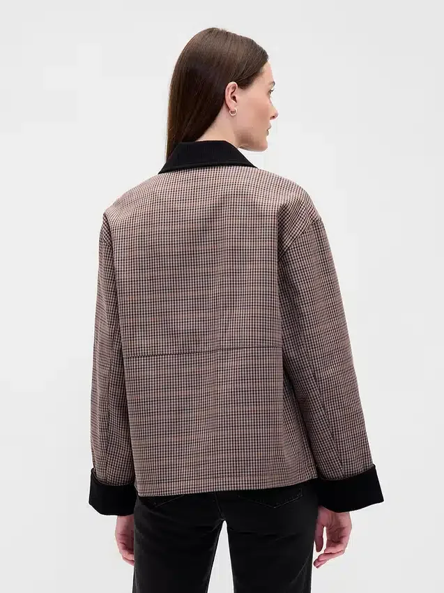 Chaqueta de granero a cuadros