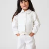 Chaqueta de mezclilla con ojales para bebés y niños