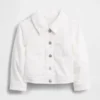 Chaqueta de mezclilla con ojales para bebés y niños