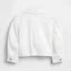 Chaqueta de mezclilla con ojales para bebés y niños