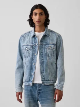 Chaqueta de mezclilla icónica clásica
