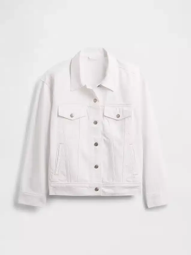 Chaqueta de mezclilla icónica de corte oversize