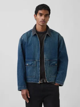 Chaqueta de trabajo de mezclilla