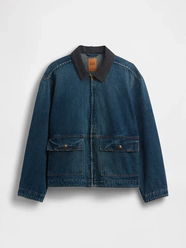 Chaqueta de trabajo de mezclilla