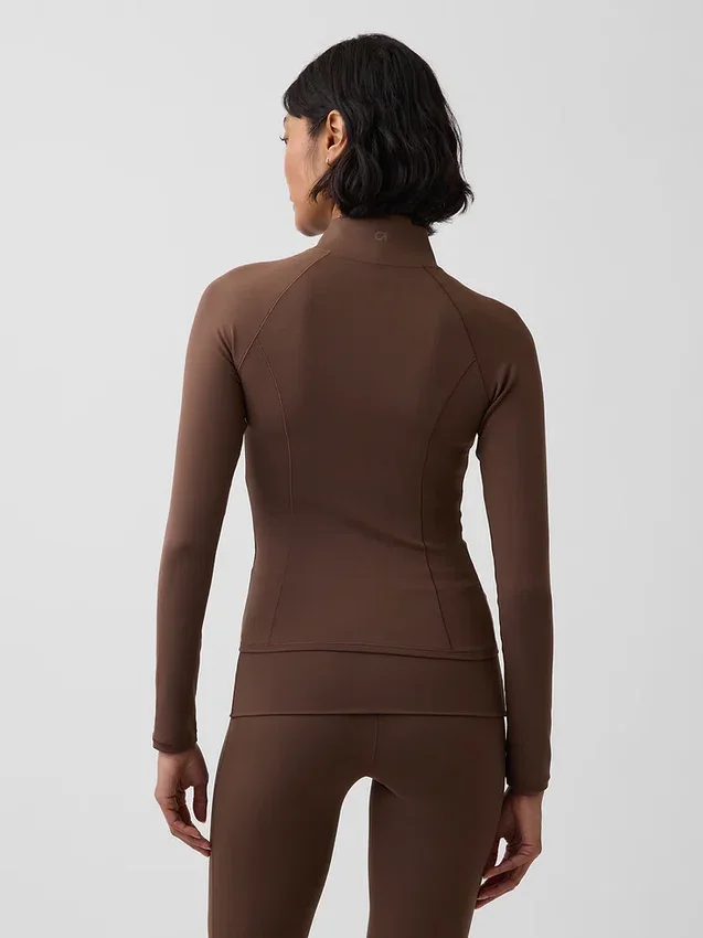 Chaqueta GapFit Smooth con cremallera
