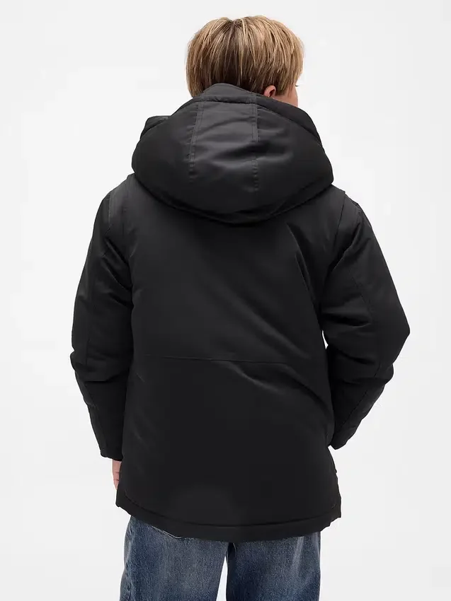 Chaqueta parka gruesa para niños
