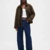 Chaqueta tipo «barn» de lona encerada