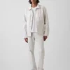 Chaqueta tipo camisa holgada de lona