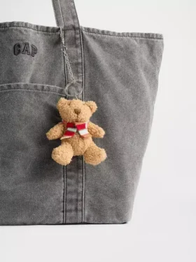 Colgante para bolso con bufanda del oso Brannan