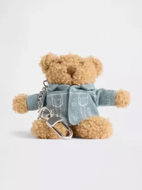 Colgante para bolso con chaqueta de mezclilla de Brannan Bear