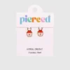 Colgantes de mermelada de fresa de Pierced Co para aretes Huggie