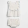 Conjunto de babero con ojales para bebé