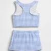 Conjunto de baño para niños con tankini y falda-pantalón