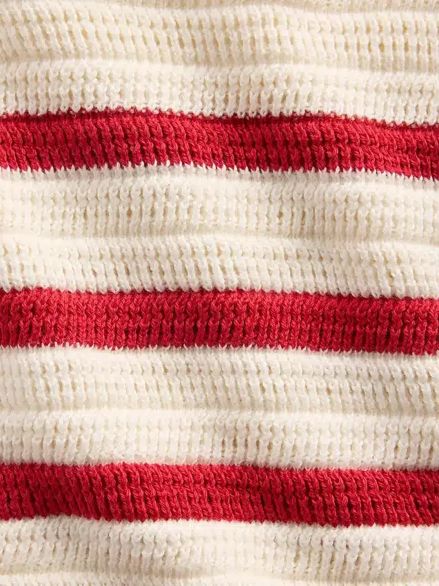 Conjunto de bebé con rayas de ganchillo