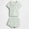 Conjunto de body Peter Pan de punto fino para bebé