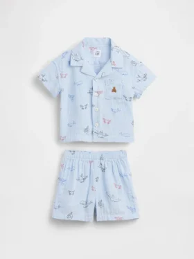 Conjunto de cabana de gasa de algodón para bebé