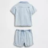Conjunto de denim para bebé