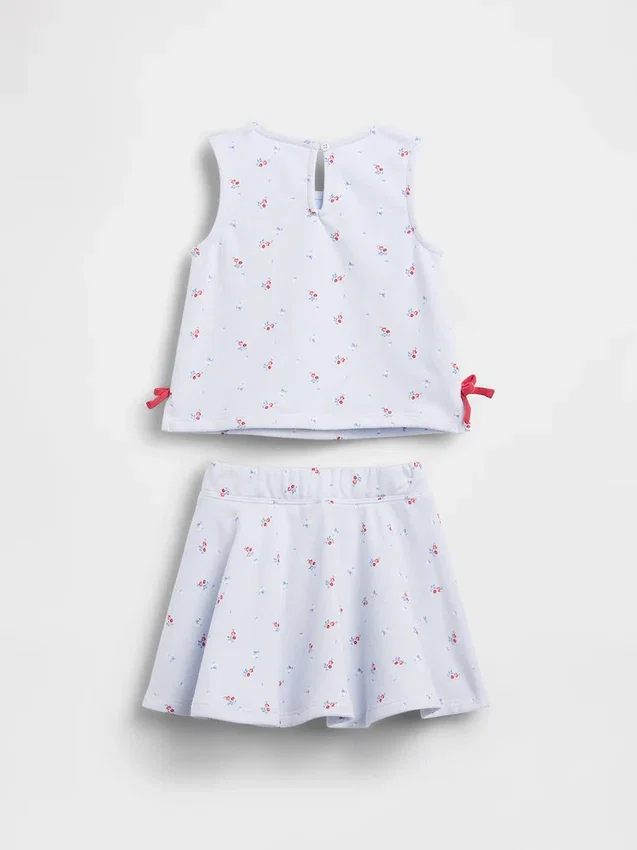 Conjunto de falda-pantalón con moño Vintagesoft para Bebé y Niño