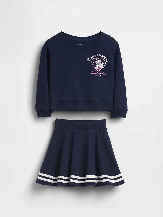 Conjunto de falda-pantalón de felpa Vintagesoft de GAP × Disney para Bebés y Niños