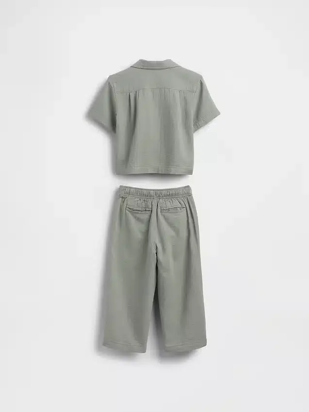 Conjunto de gasa de algodón para bebés y niños pequeños