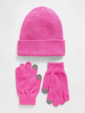 Conjunto de gorro y guantes para niños