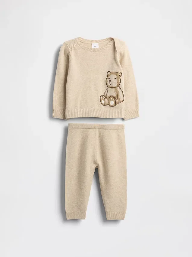 Conjunto de jerséu para bebé CashSoft con el oso Brannan