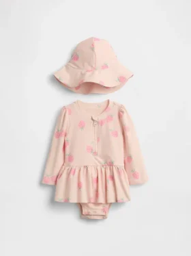 Conjunto de natación con camiseta protectora para bebé «Strawberry»