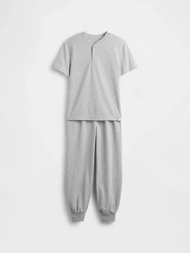 Conjunto de pijama con pantalones tipo jogger reciclados para niños