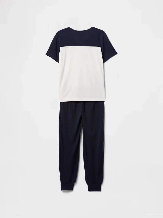 Conjunto de pijama con pantalones tipo jogger reciclados para niños