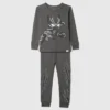 Conjunto de pijama de algodón orgánico cepillado de Marvel para Bebé y Niño