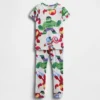 Conjunto de pijama de algodón orgánico cepillado de Marvel para Bebé y Niño