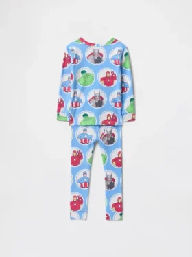 Conjunto de pijama de algodón orgánico cepillado de Marvel para Bebé y Niño