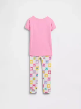 Conjunto de pijama de algodón orgánico cepillado «Gabby’s Dollhouse» para Bebé y Niño