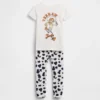Conjunto de pijama de algodón orgánico cepillado GAP × Disney para Bebé y Niño