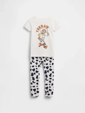 Conjunto de pijama de algodón orgánico cepillado GAP × Disney para Bebé y Niño