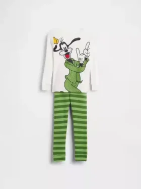 Conjunto de pijama de algodón orgánico cepillado GAP × Disney para Bebé y Niño