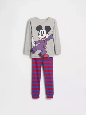 Conjunto de pijama de algodón orgánico cepillado GAP × Disney para Bebé y Niño