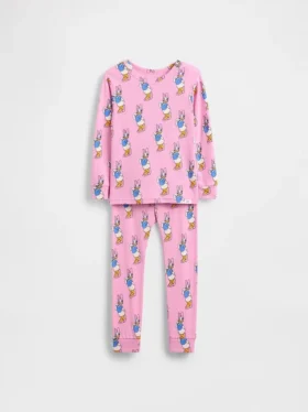 Conjunto de pijama de algodón orgánico cepillado GAP × Disney para Bebé y Niño