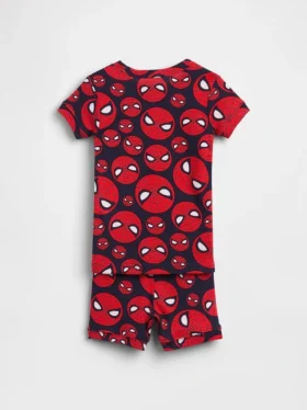 Conjunto de pijama de algodón orgánico cepillado «Marvel» para Bebé y Niño