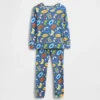 Conjunto de pijama de algodón orgánico cepillado para bebés y niños